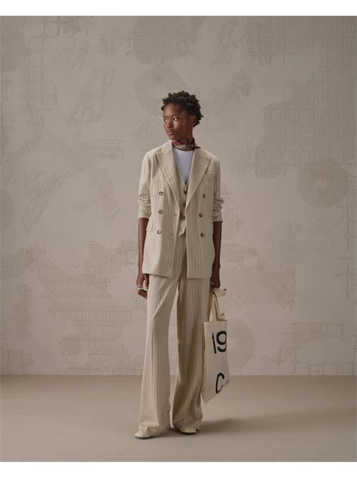 Giacca doppiopetto striped herringbone  CIRCOLO 1901 | FD3920CORN